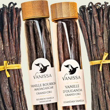 Laden Sie das Bild in den Galerie-Viewer, Offre découverte : Gousses de vanille de Madagascar + Ouganda (1 Acheté = 1 Offert) - Vanissa